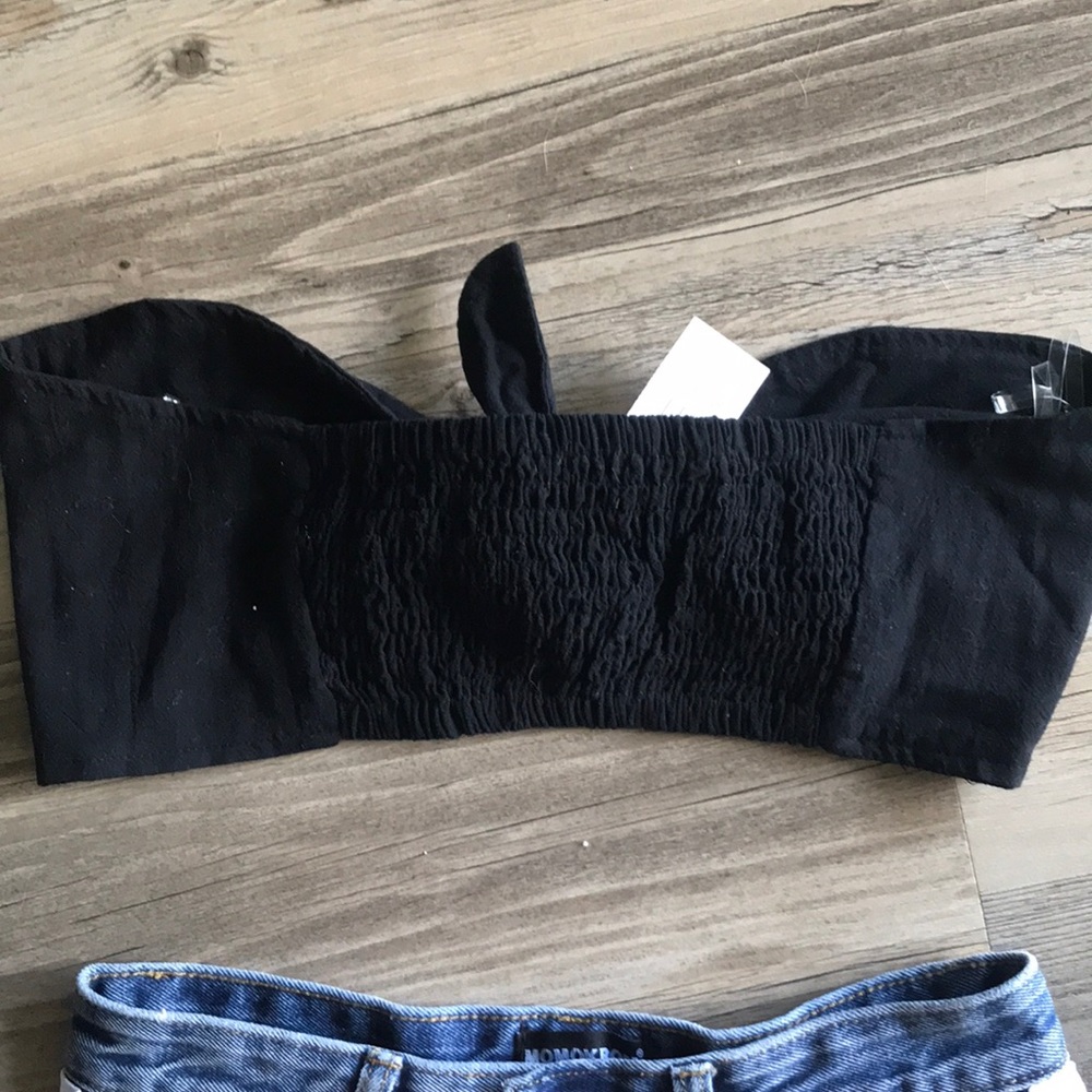 NWT PACSUN Kendall & Kylie Knotted Crop Top - Picture 4 of 4